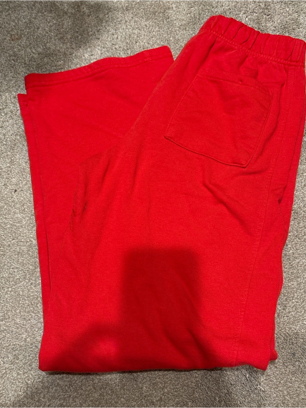 Garage Men’s Bright Red Sweatpants with Back Patch Pocket